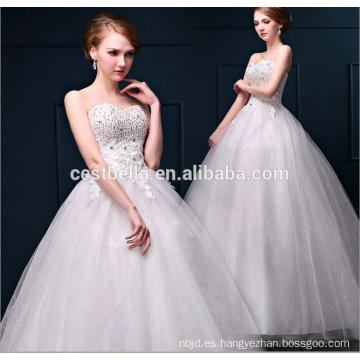 Alta calidad Appliqued princesa vestidos de novia / Fotos reales Hot venta vestidos de novia